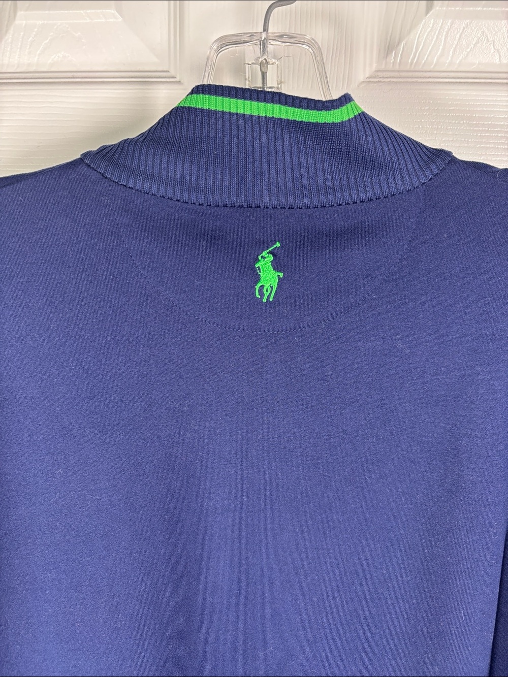 Polo Golf Ralph Lauren Extreme Jersey French Navy Womens Golf Pullover Top Large - Picture 7 of 8